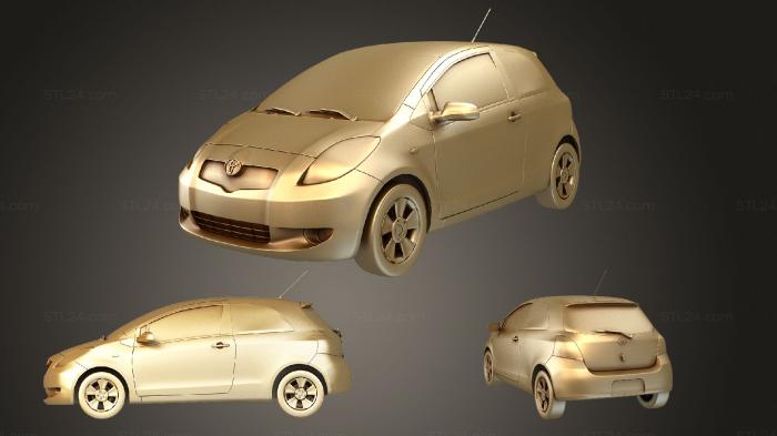 Vehicles (Toyota Yaris 2007, CARS_3759) 3D models for cnc